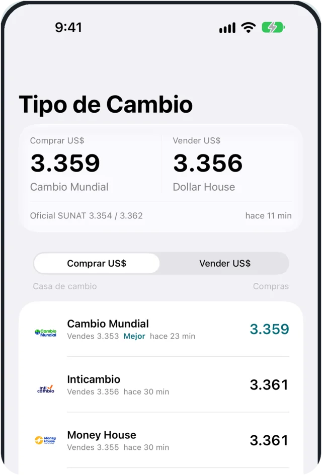 pulsoFX en un iPhone: el mejor precio de compra y de venta, y la lista de casas de cambio ordenada